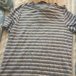 Robert Barakett Blue and White Striped Tee